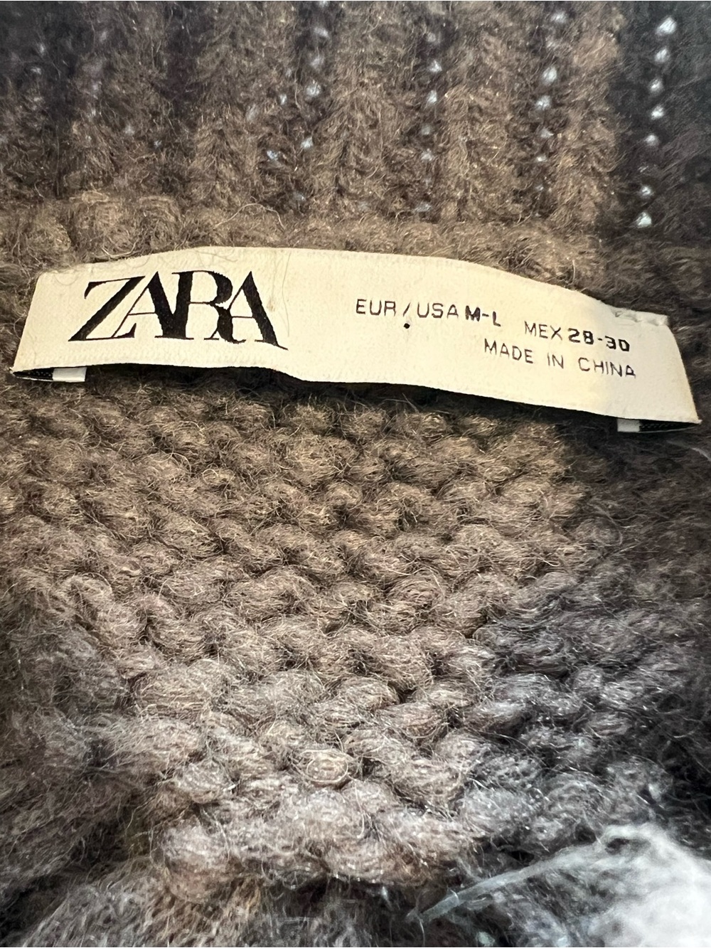 Zara Charcoal Cable Knit Artisan Sweater Vest Fringe Boho Cottagecore SZ Medium - Picture 11 of 15